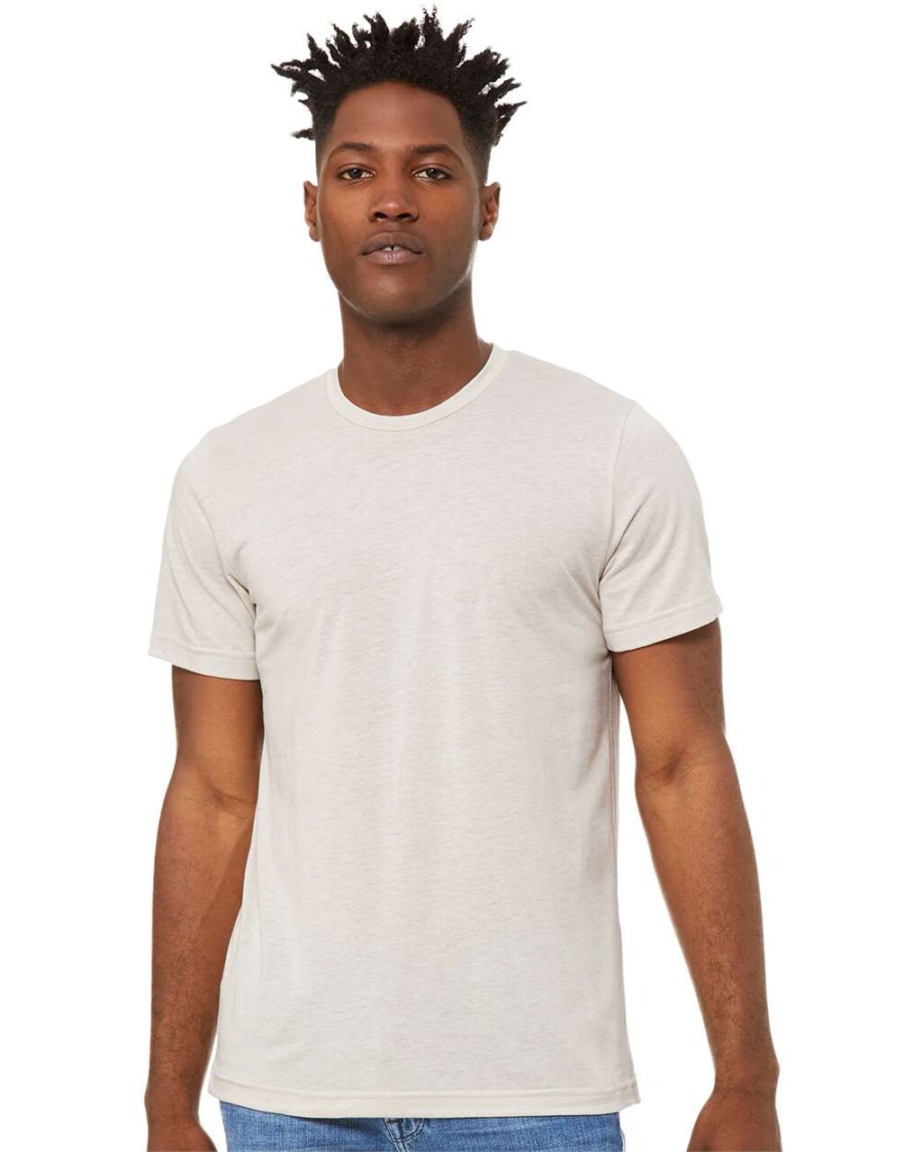 BELLA + CANVAS® Triblend Crewneck Short Sleeve T-Shirt for Summer Wear & Custom Print Everyday Tee